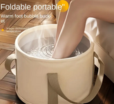 Luxury Portable Foot Soak Tub - Unscented, No Electricity Needed, with Advanced Temperature Control & Bubble Massage for Ultimate Home Spa Experience